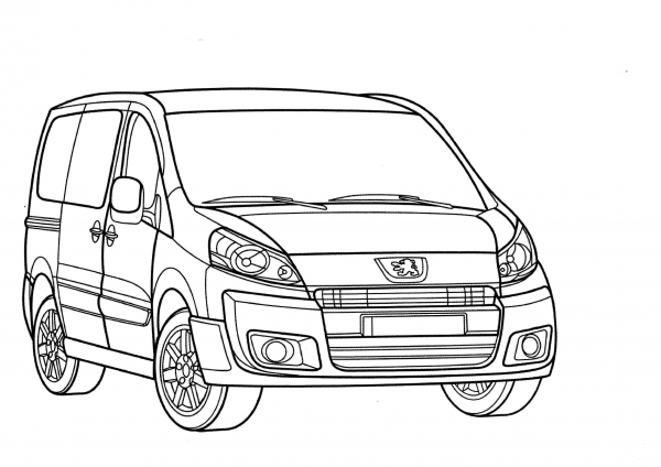 Peugeot Expert  coloring page image