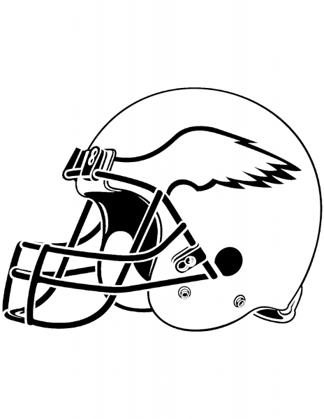 Philadelphia Eagles Helmet coloring page image