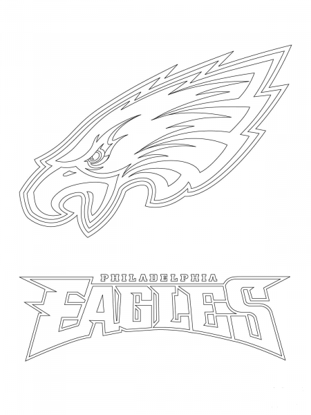 Philadelphia Eagles Logo  coloring page image