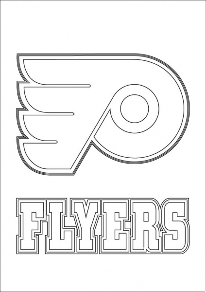 Philadelphia Flyers Logo coloring page image