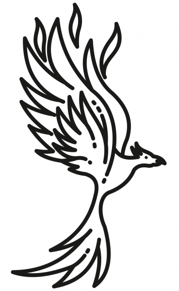 Phoenix coloring page image