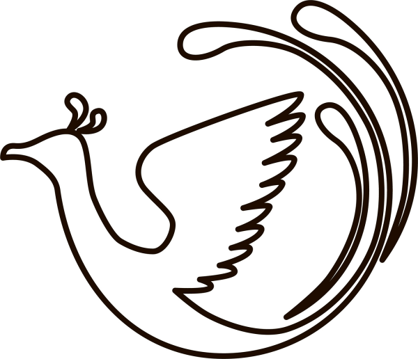 Phoenix coloring page image