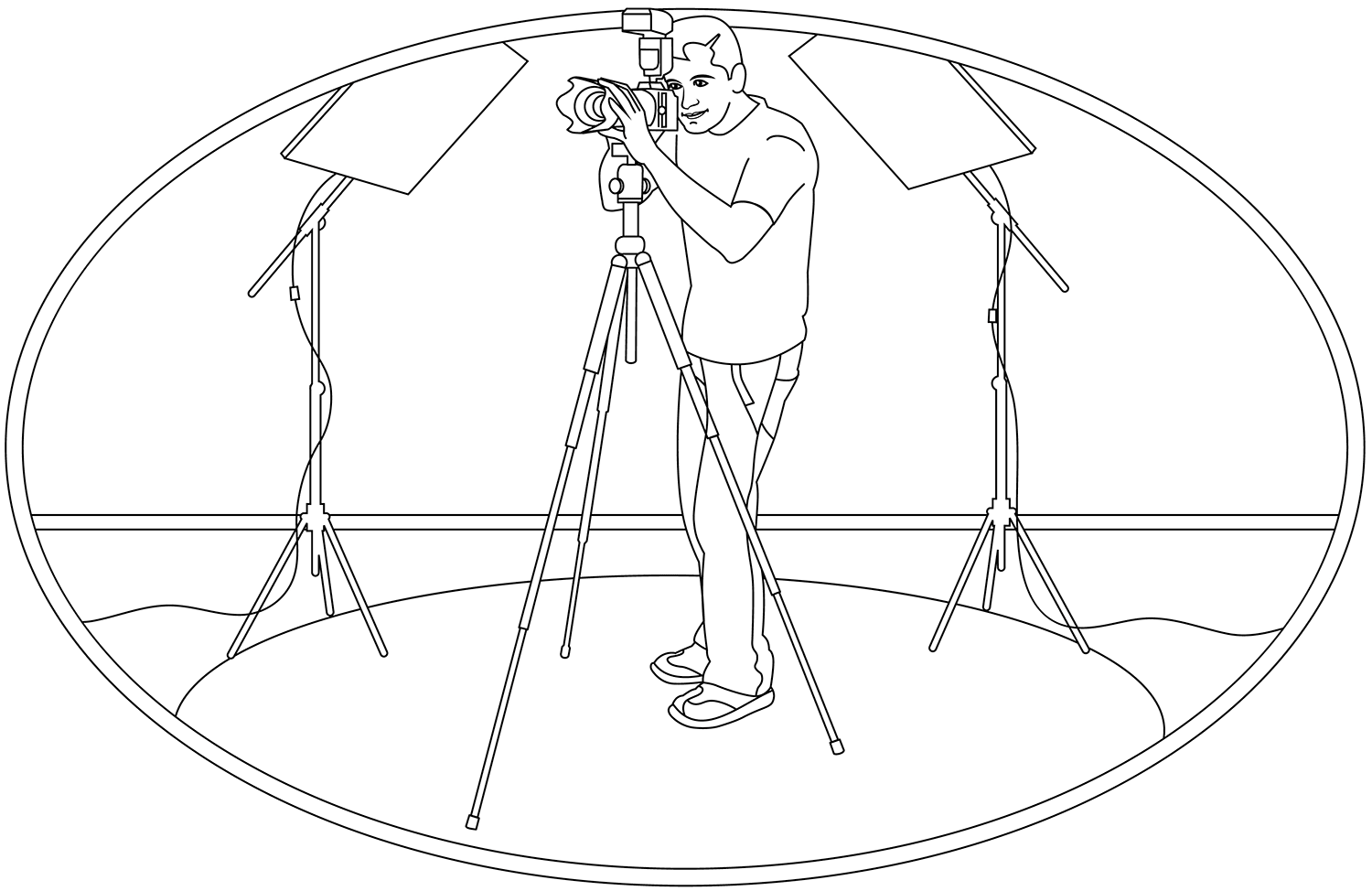 Photographer coloring page - ColouringPages