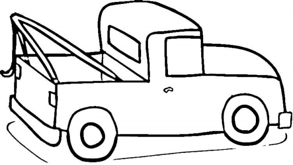 Pickup Truck  coloring page image