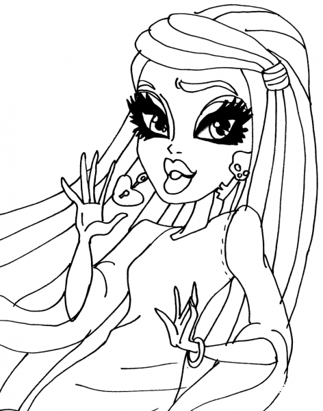 Picture Day Spectra coloring page image