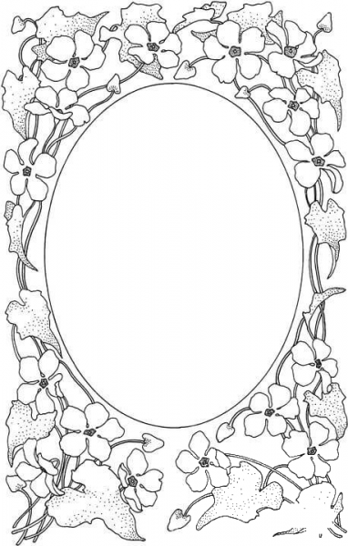 Picture Frame  coloring page image