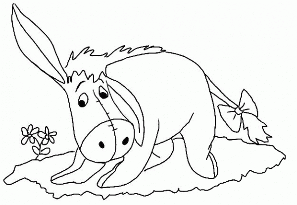 Picture Of Eeyore  coloring page image