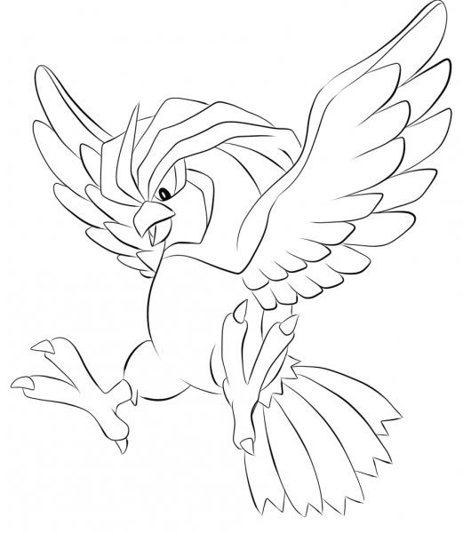 Pidgeotto coloring page image