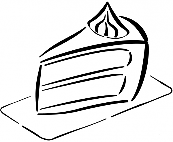 Piece of Cake coloring page image