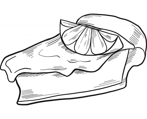 Piece of Pie coloring page image