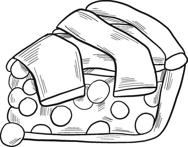 Piece of Pie coloring page image