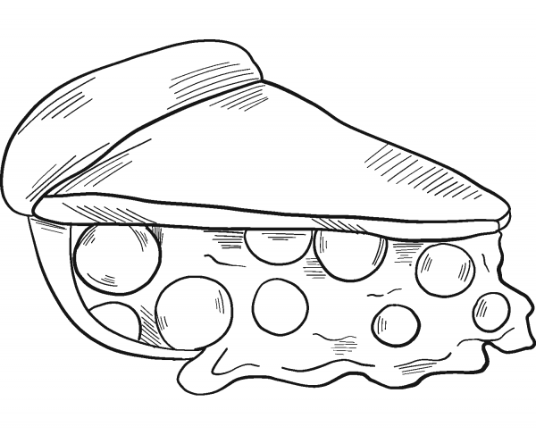 Piece of Pie coloring page image