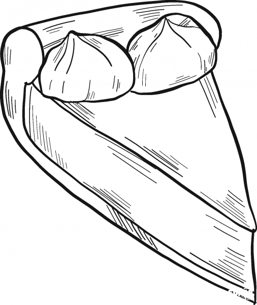 Piece of Pie coloring page image