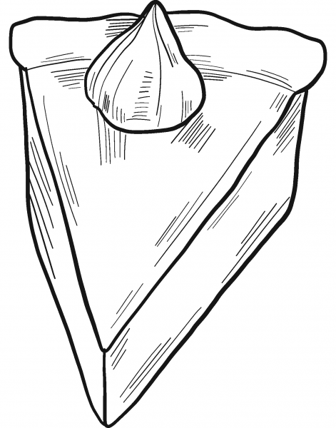Piece of Pie coloring page image