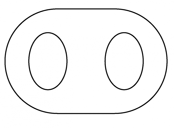 Pig Nose Emoji coloring page image