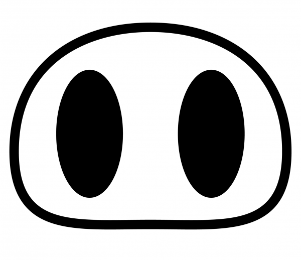 Pig Nose Emoji coloring page image