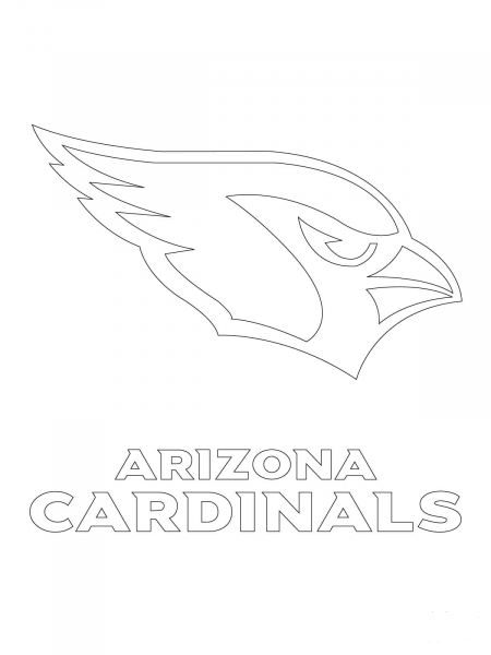 Arizona Cardinals Logo  coloring page image