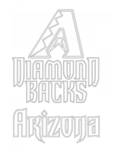Arizona Diamondbacks Logo  coloring page image