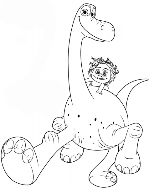 Arlo and Spot coloring page image
