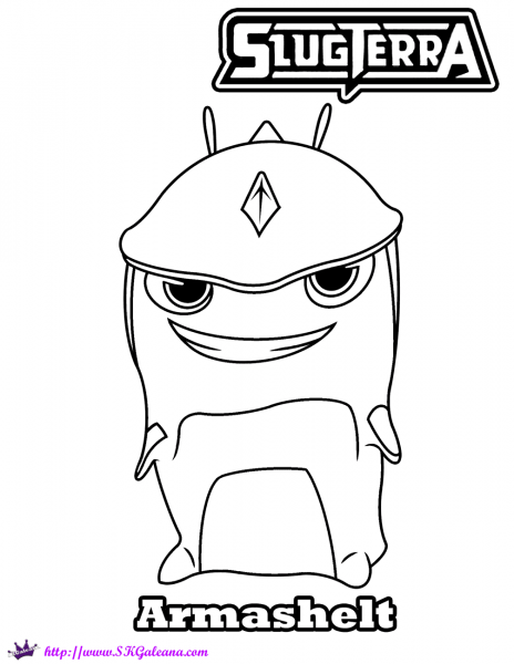 Armashelt coloring page image
