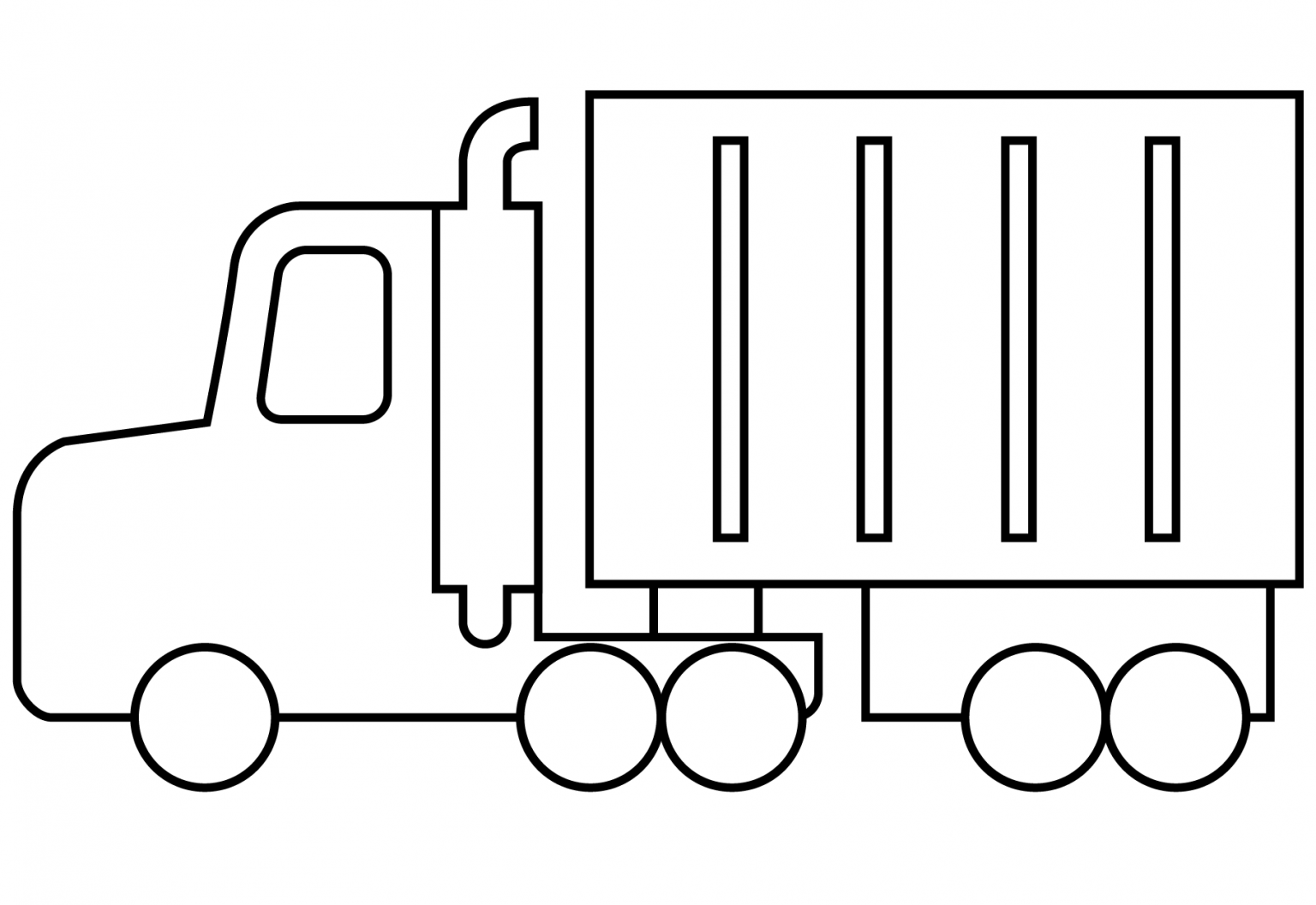 Articulated Lorry Emoji coloring page - ColouringPages