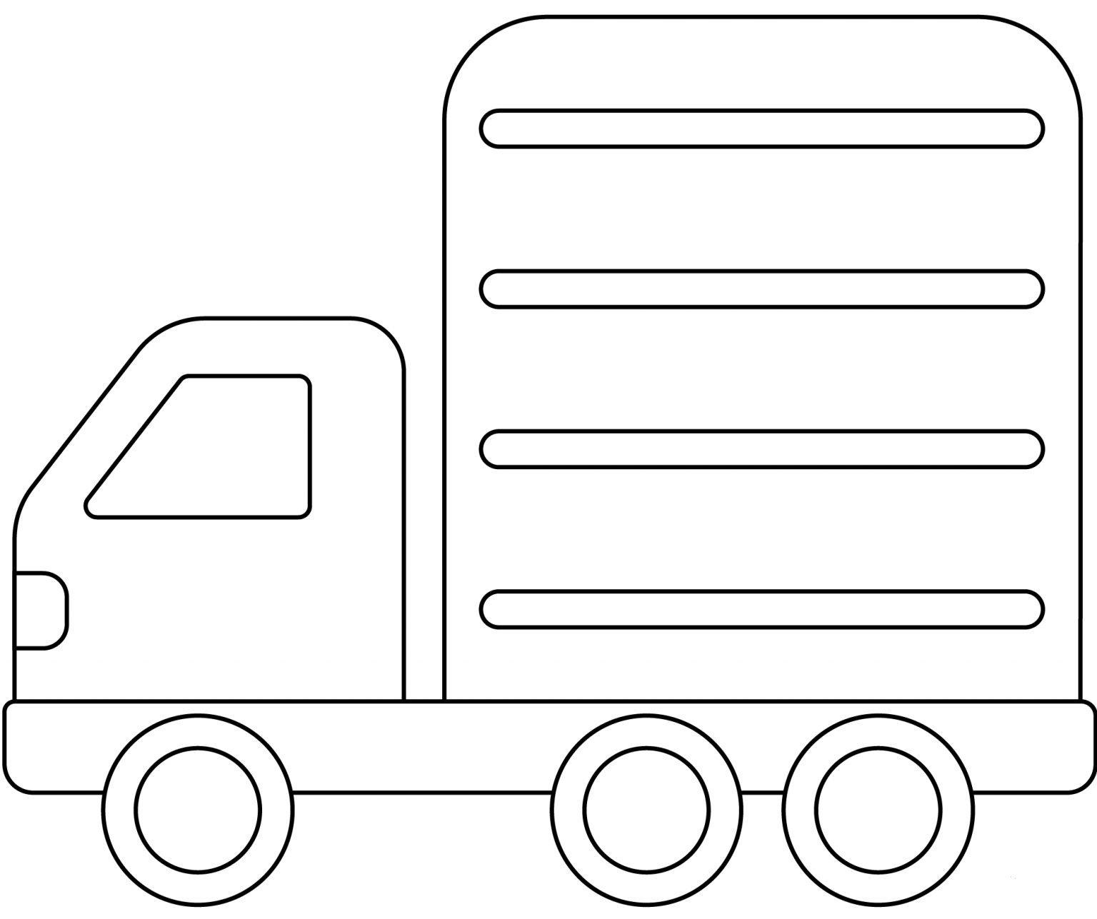 Articulated Lorry Emoji coloring page - ColouringPages