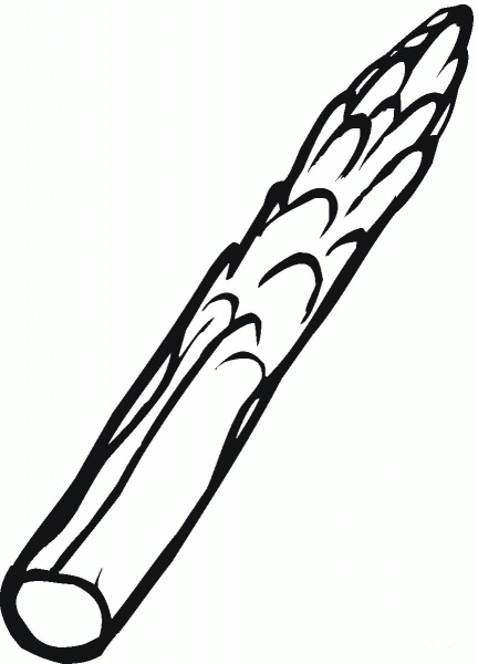 Asparagus coloring page image