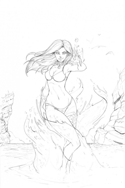 Aspen Matthews from a Comic Book Fathom coloring page image