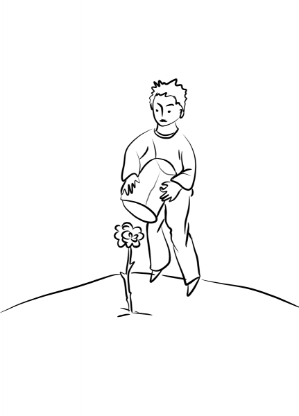 ‘At Night I Want You to Put Me Under a Glass Globe’ coloring page image