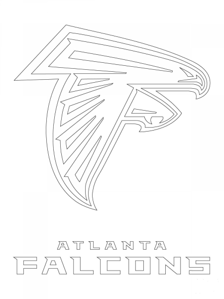 Atlanta Falcons Logo  coloring page image