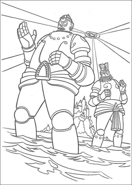 Atlantis Robots coloring page image