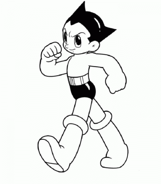 Atom Astro Boy  coloring page image