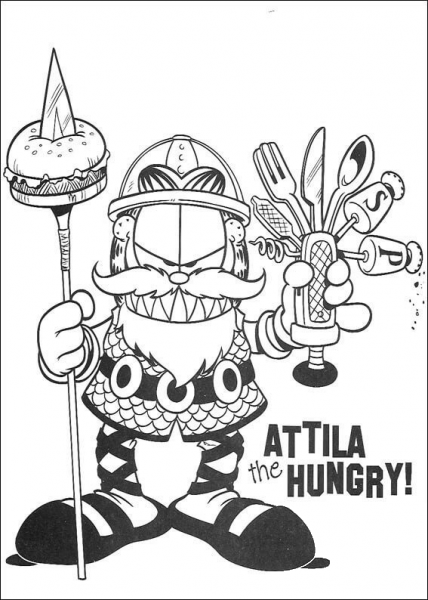 Attila The Hungry  coloring page image
