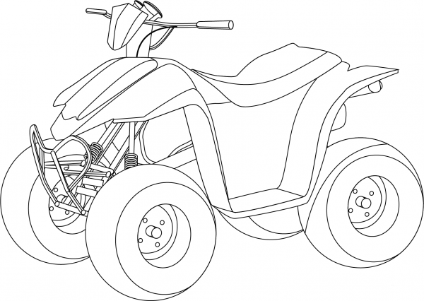 ATV coloring page image