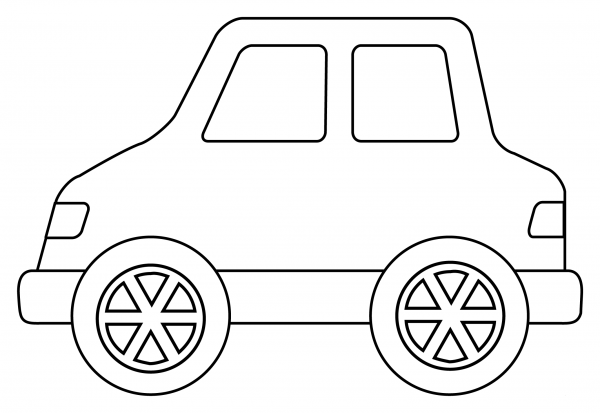 Automobile coloring page image