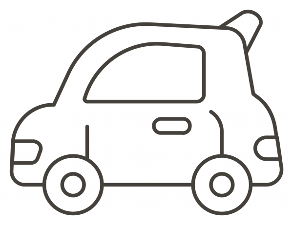 Automobile coloring page image
