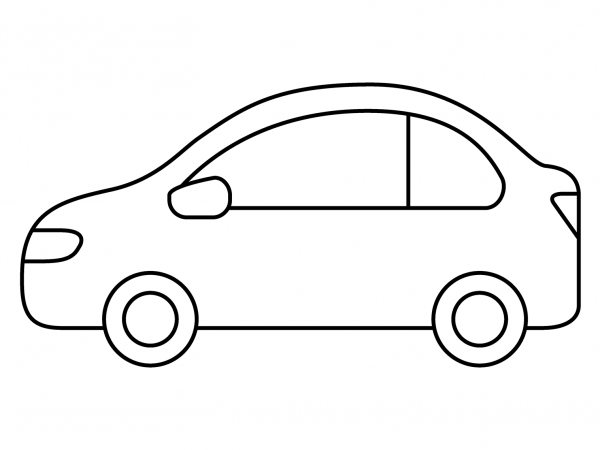 Automobile Emoji coloring page image