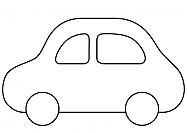 Automobile Emoji coloring page image