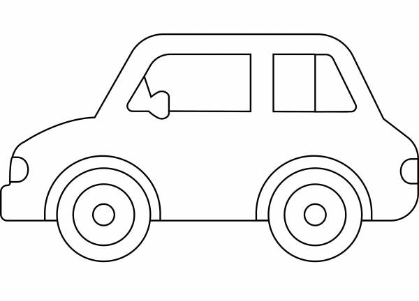 Automobile Emoji coloring page image