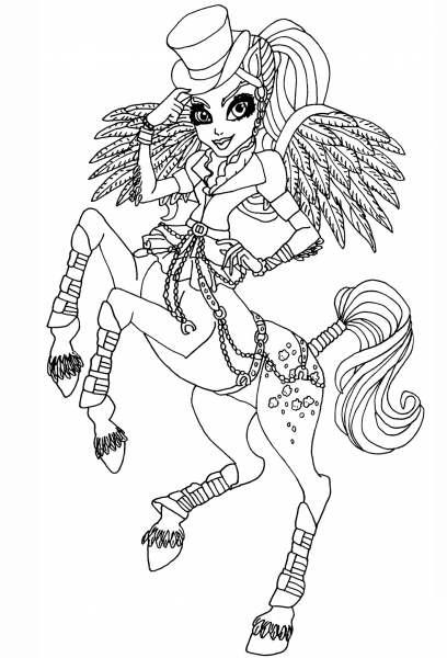 Avea Trotter coloring page image