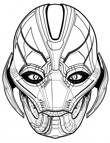 Avengers Ultron coloring page image
