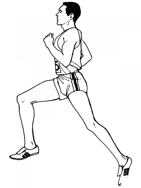 Average Distance Running coloring page image