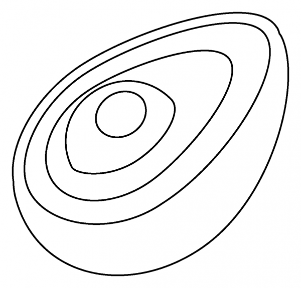Avocado Emoji coloring page image