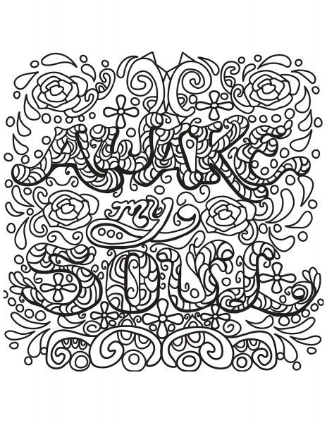 Awake My Soul coloring page image
