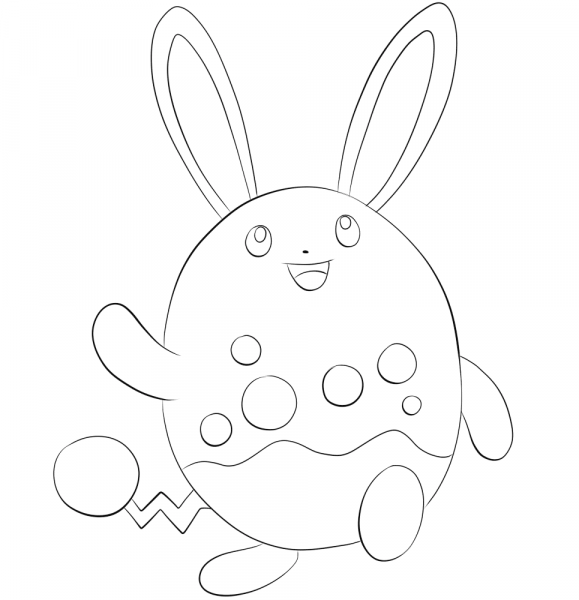Azumarill coloring page image