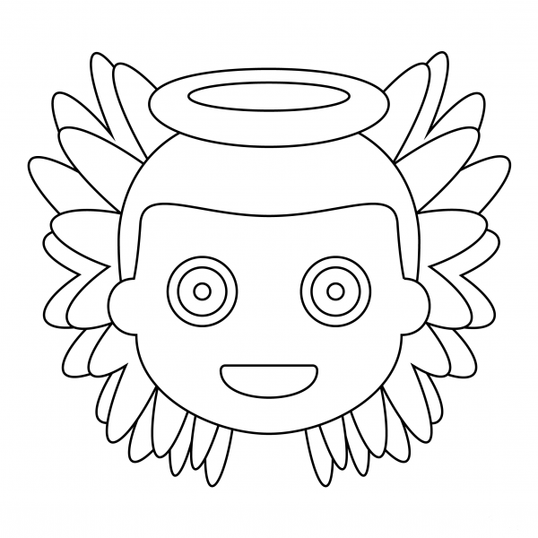 Baby Angel coloring page image