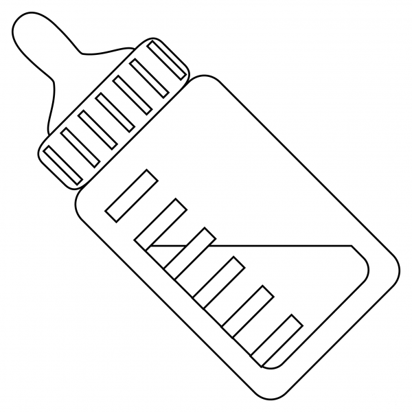 Baby Bottle coloring page image