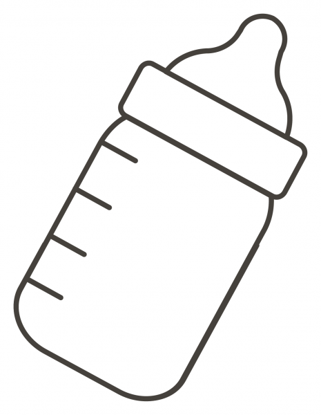 Baby Bottle coloring page image