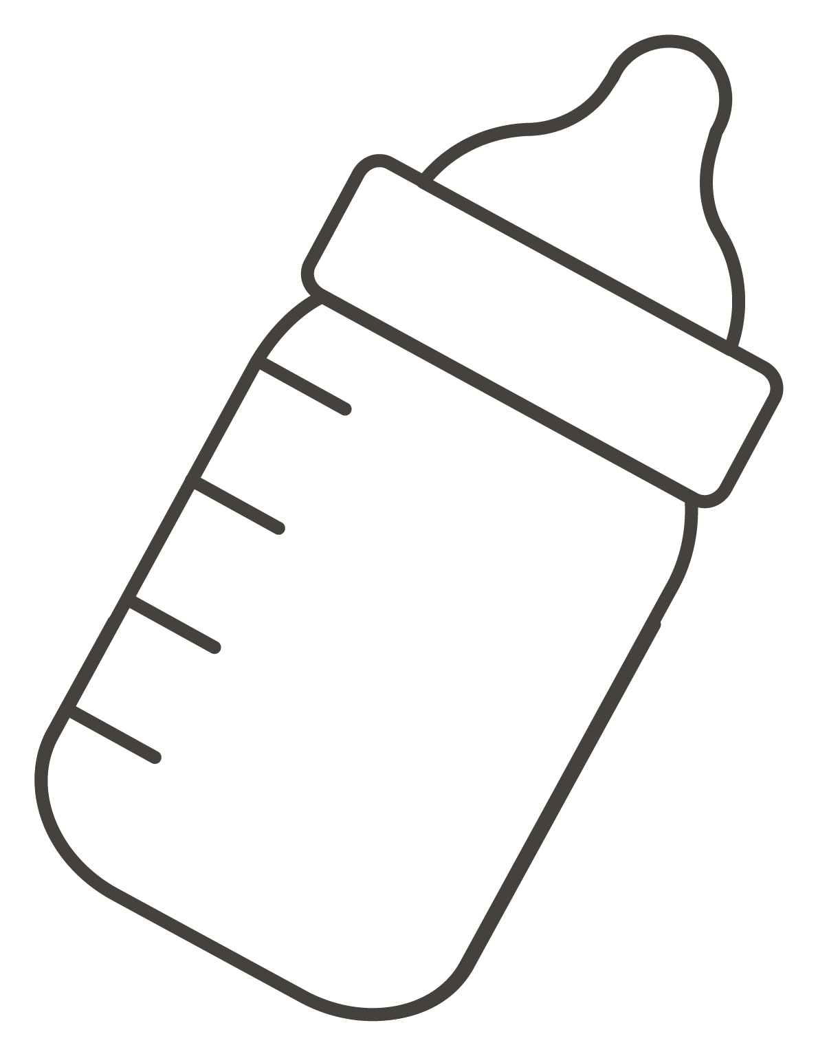 Baby Bottle Coloring Page ColouringPages