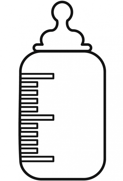 Baby Bottle coloring page image
